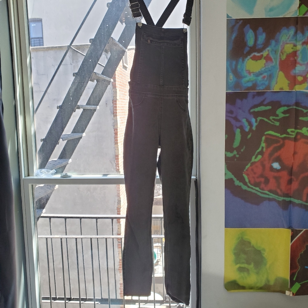 Grey fitted overalls